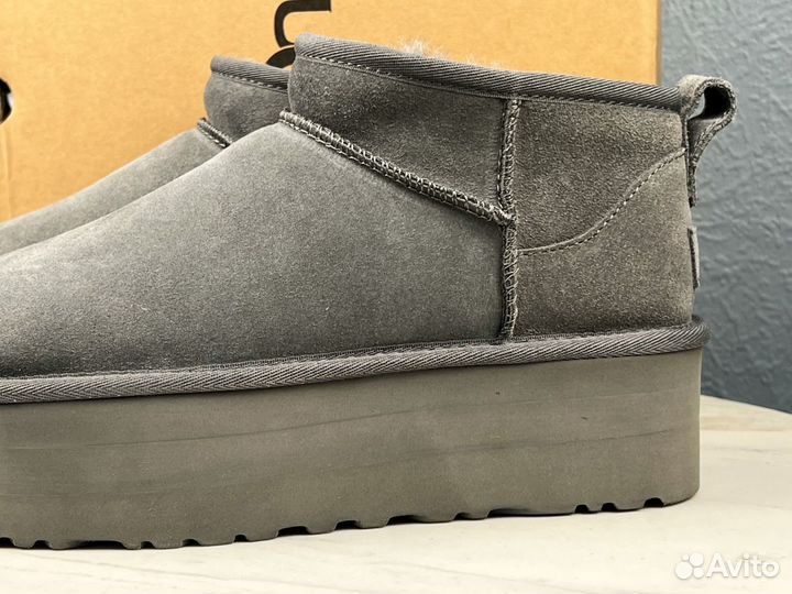 Угги UGG Ultra Mini Platform Grey