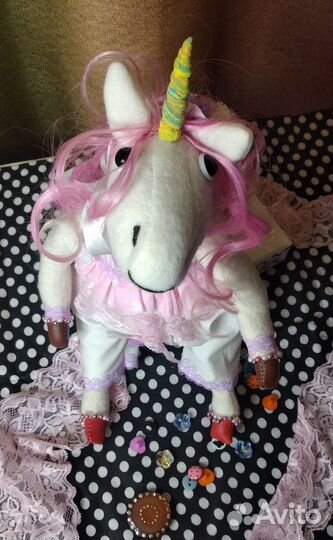 Игрушка Единорожка ручной работы