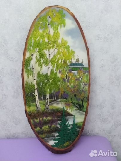 Панно из дерева