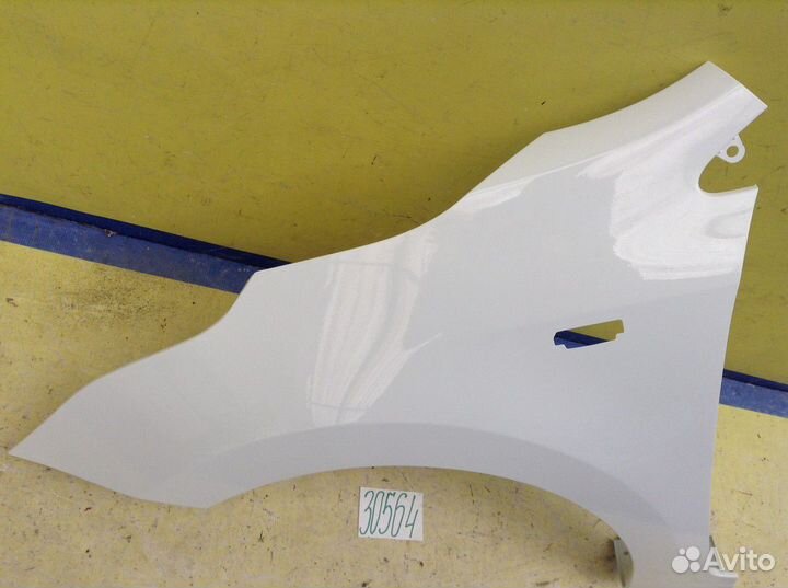 Kia Rio 4 Крыло переднее левое под птф белый
