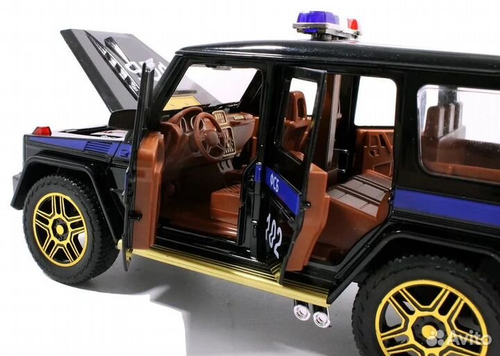 Металлическая машинка Mercedes-Benz G-klass фсб