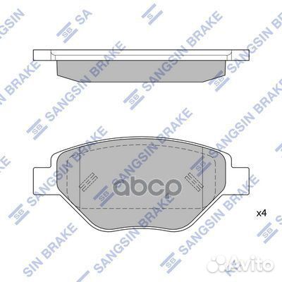 Колодки передние renault Megane II 1.4L 03- /Type