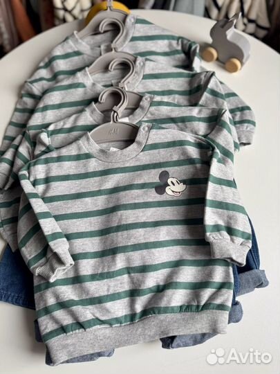 Костюм свитшот и джинсы H&M 68,74,80,86,92 весна