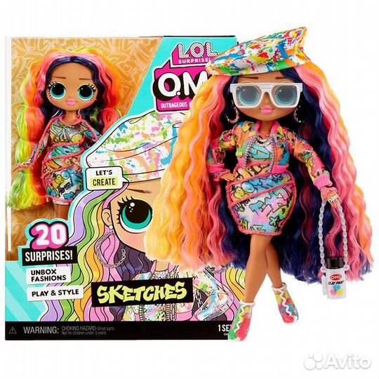 Кукла Lol Omg Sketches, 25 см, оригинал