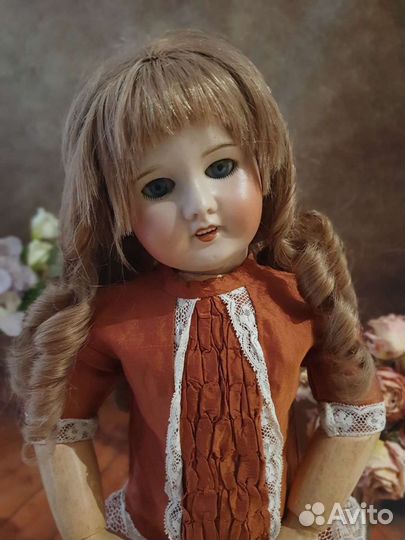 Антикварная французская кукла sfbj 60