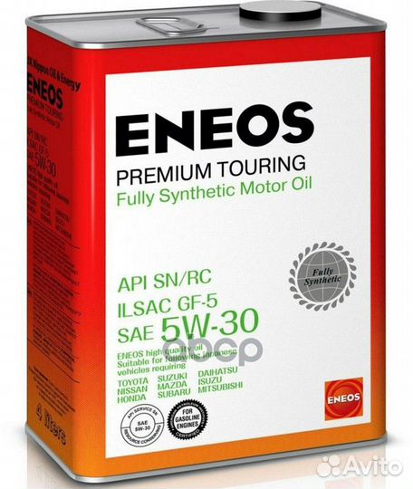 Premium touring 5W-30 синтетика 5W-30 4 л. eneos