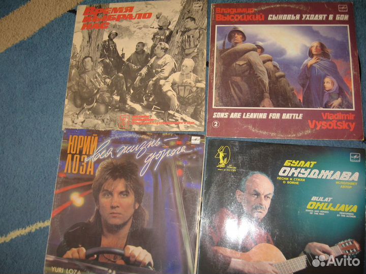 Пластинки винил (набор № 6) + кассеты + CD + DVD