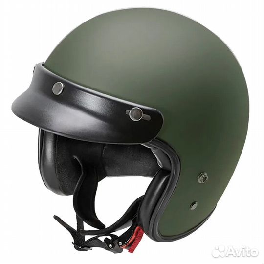 Garibaldi G02X Fiberglass open face helmet Matt Mi