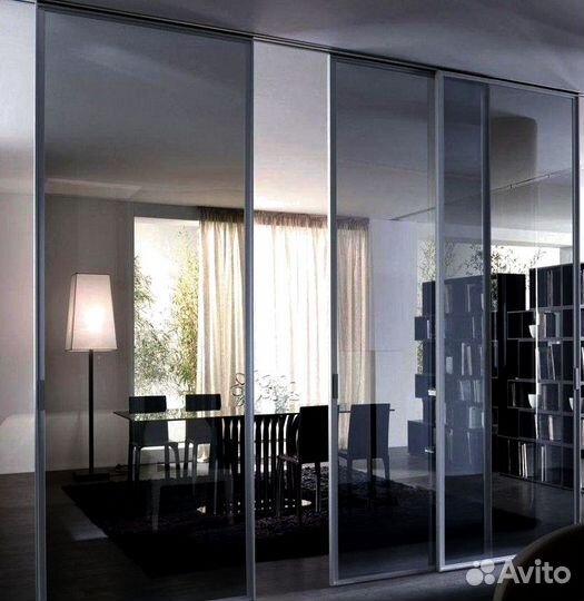 Стеклянные двери для офиса