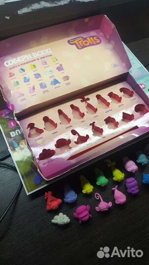 Тролли из пятерочки ластики коллекция