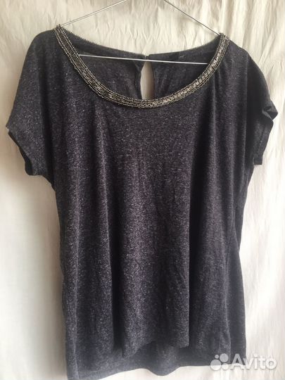 Серая кофточка, блузач/б, блузы безрукавки 5 шт