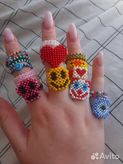 Кольцa.Из бисера