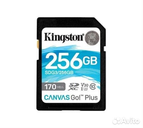 Карта памяти Kingston Canvas Go Plus 256Gb
