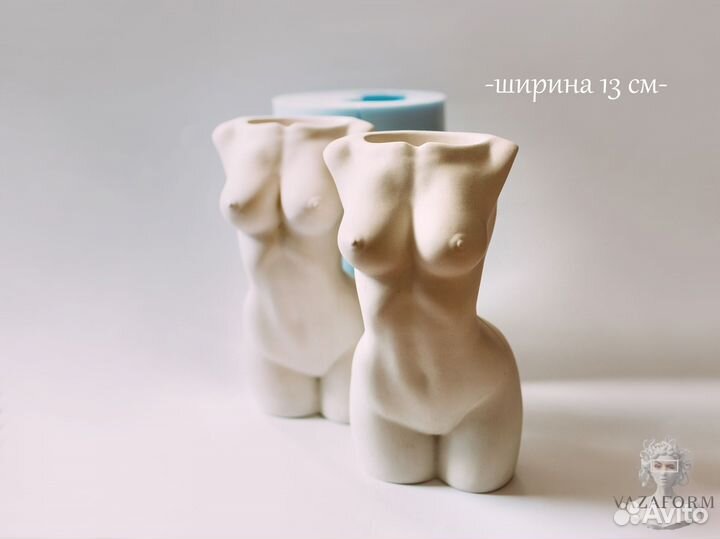 Силиконовая форма для гипса Женский торс