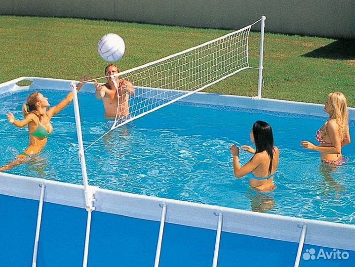 Волейбольный набор для бассейна, прямоугольный 366