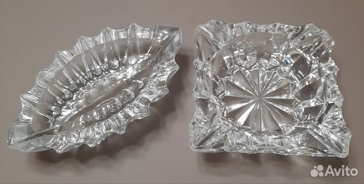 Хрустальная конфетница и пепельница СССР