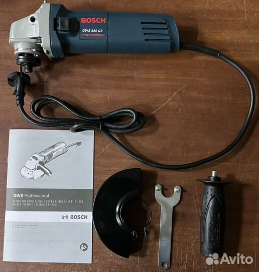 Ушм 125 болгарка Bosch 850W с регулировкой об