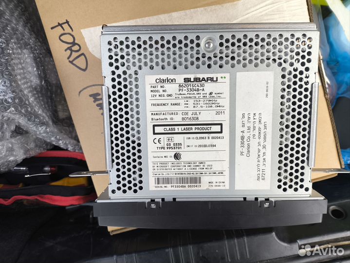 Штатная магнитола subaru Forester sh