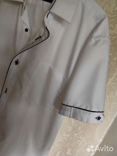 Белая рубашка на мальчика 140-146