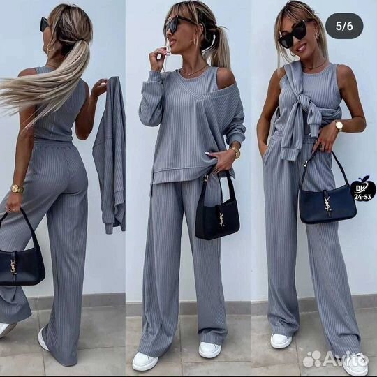 Костюм тройка женский от 44 до 50