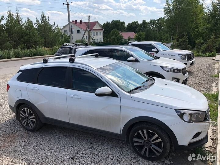 Багажник на крышу Лада Веста св Кросс Lux Scout