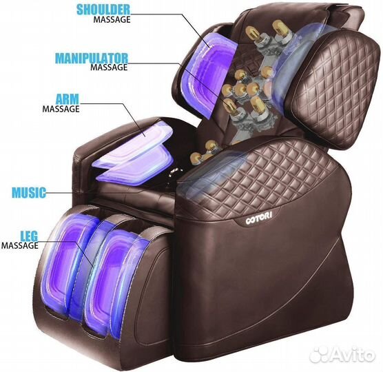 Массажное Кресло angstep 2020 коричневый