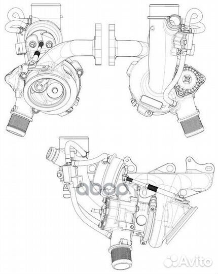 Турбокомпрессор для а/м Opel Astra J (09) /Mokka