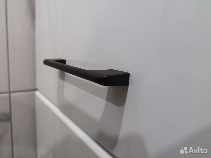 Ручка скоба, 128 мм, черная матовая