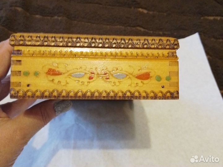 Шкатулка для сигарет деревянная