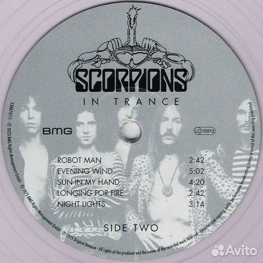 Scorpions - In Trance/Clear Vinyl/LP/180 G/Ltd