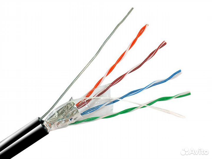 Кабель FTP. Витая пара. С тросом