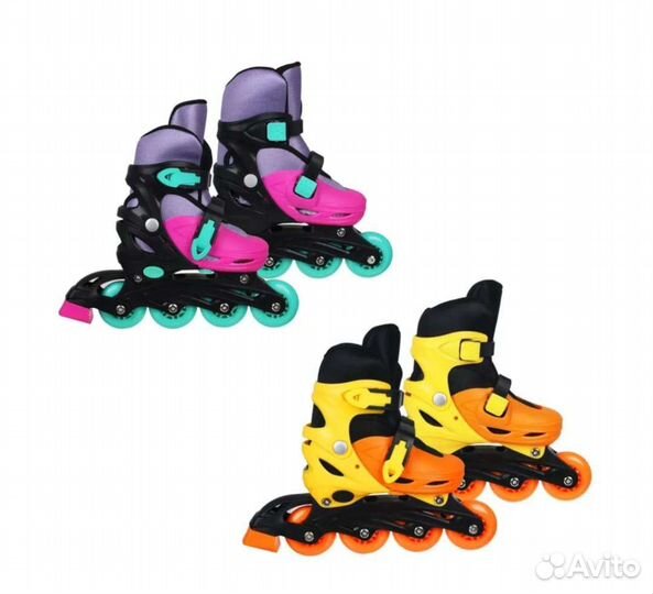 Ролики детские новые раздвижные + защита роликовые