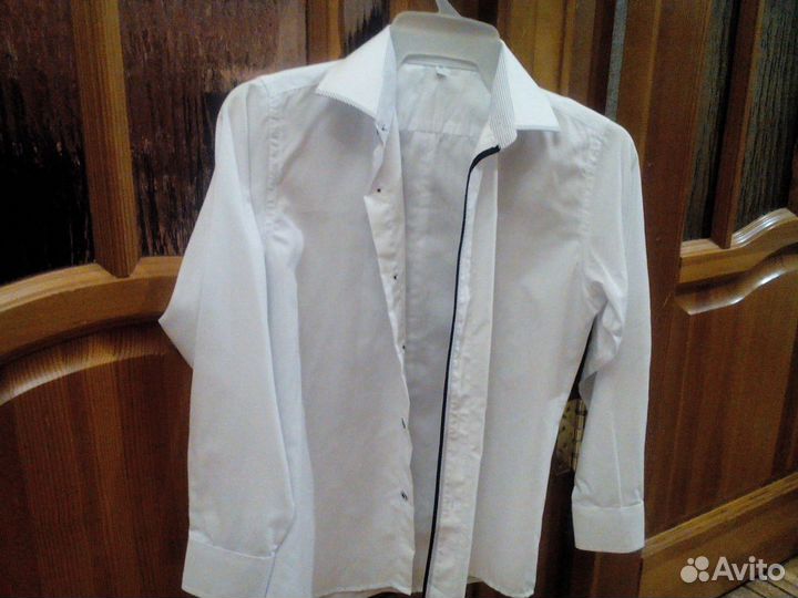 Мальчиковая рубашка на 10-12 лет (рост 148-154)