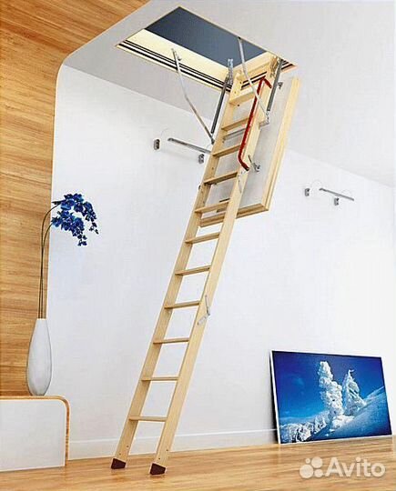Чердачная складная лестница
