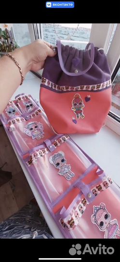 Кармашки на шкафчик в садик + рюкзачок