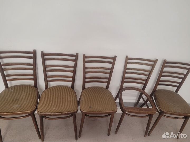 Стулья чехословакия древоуния татра 5 штук