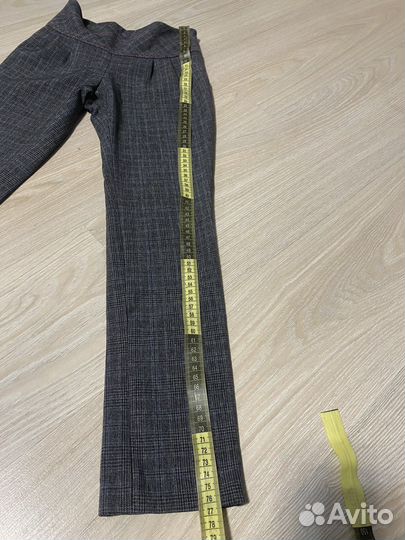 Серые школьные брюки для девочки 122