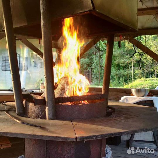 Беседка с мангалом