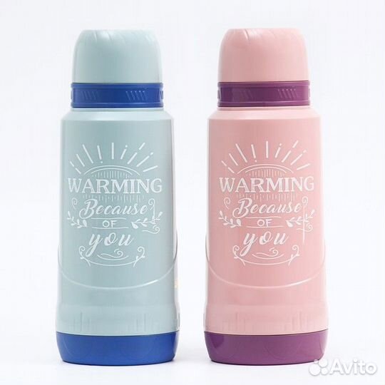 Термос со стеклянной колбой 1.8 л, сохраняет тепло