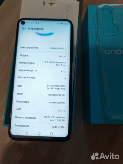 HONOR 20 Pro, 8/256 ГБ