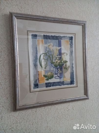 Картина вышитая