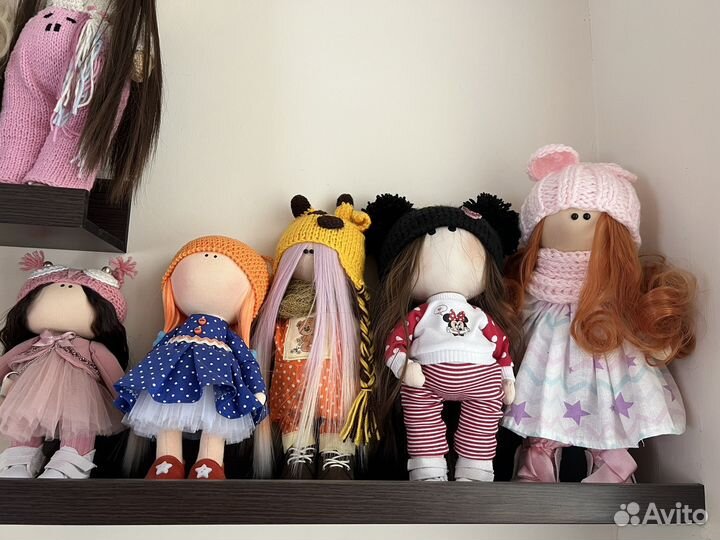 Интерьерная текстильная кукла