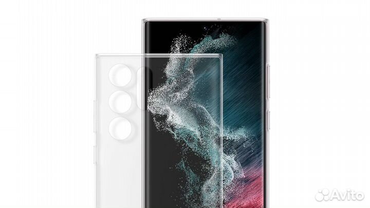 Чехол-накладка Clear Cover S22 Ultra (прозрачный)