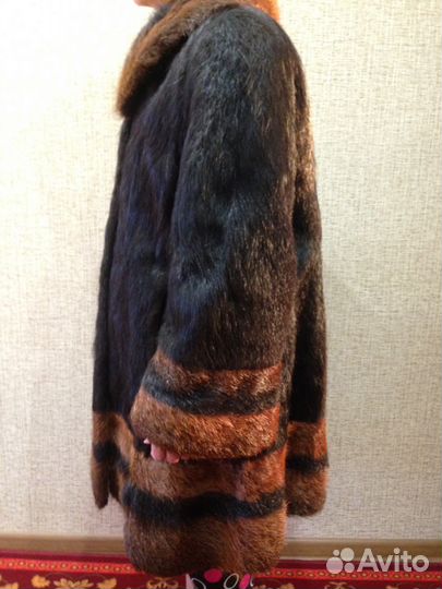 Нутриевая шуба женская в хорошем состоянии