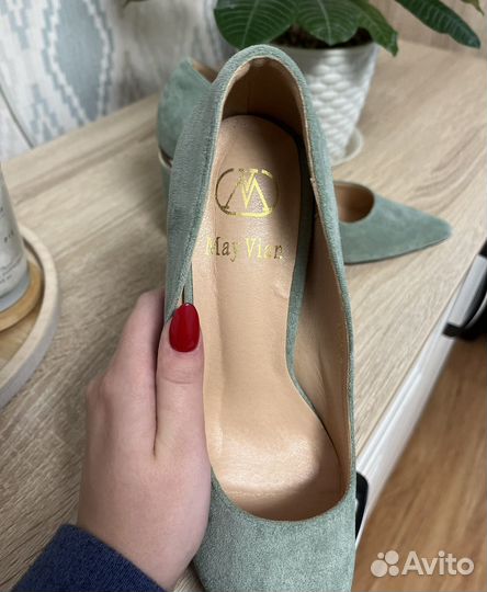 Туфли замшевые 36