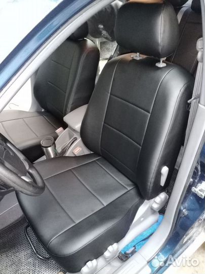 Авточехлы из экокожи для Renault Sandero 1