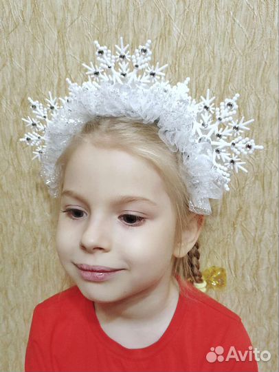 Ободок снежинка