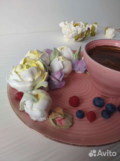 Домашний зефир цветы букеты коробочки