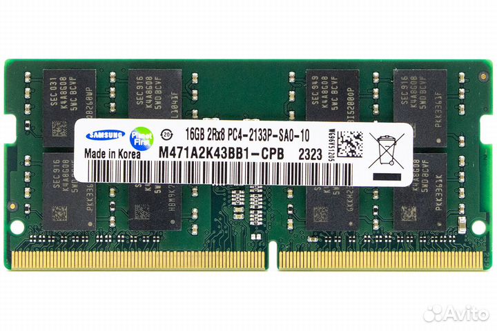 Новая DDR4 для ноутбука 16gb Samsung PC4-2133P