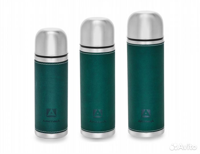 Термосы арктика из экокожи 0.5/0.7/1 литр новые
